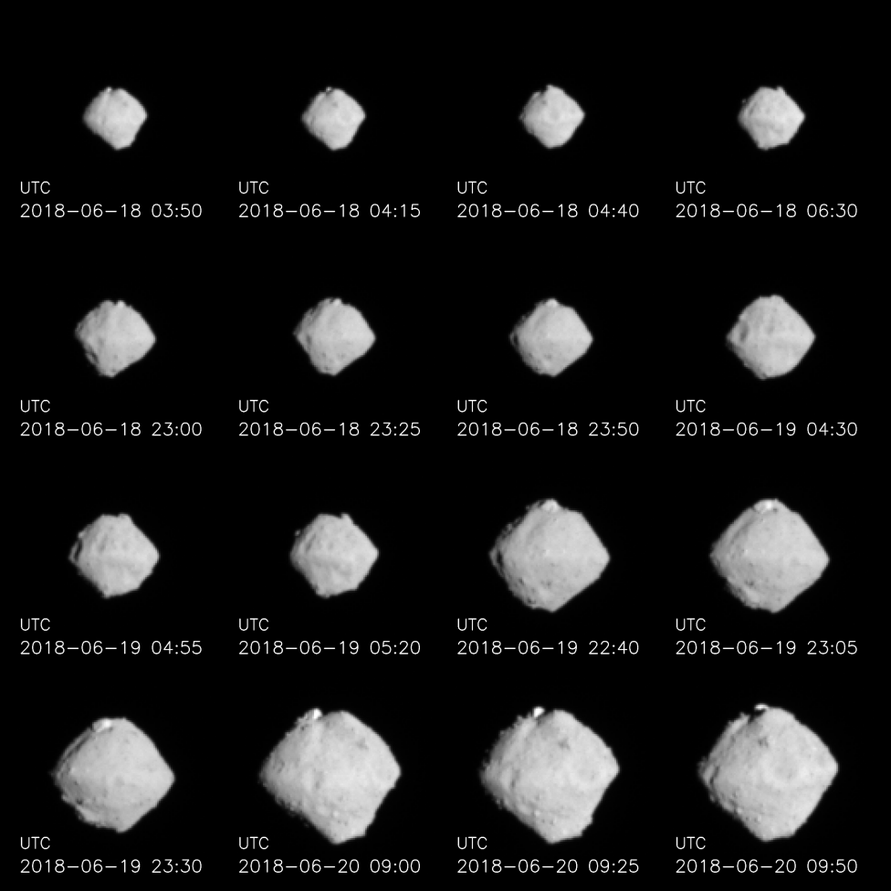 Ryugu seen from a distance of 220-100km (1)の写真