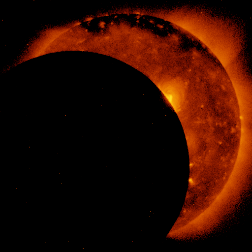 Minimum (eclipse magnitude: 0.714) (22nd 1:57 JST, 21st 16:57 UT)