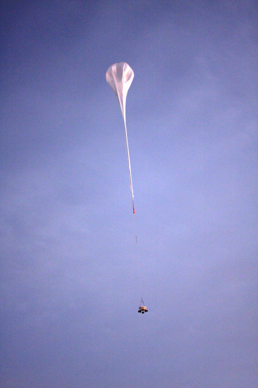 Image of the balloon launch