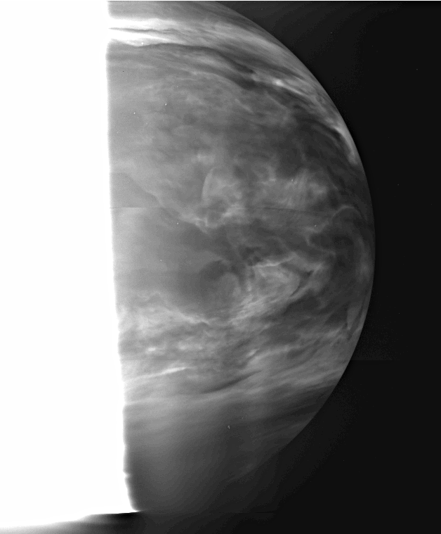 IR2 (2.26μm)で撮影した金星夜面(2016.04.26)の写真