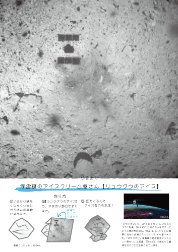 宇宙研のアイスクリーム屋さんゲーム 【小惑星探査機「はやぶさ２」】の写真