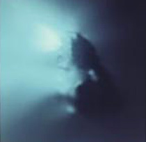 「ジオット」が撮像したハレー彗星の核