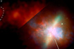 「すざく」の裏面照射型CCDで得た「M82の帽子」のX線画像