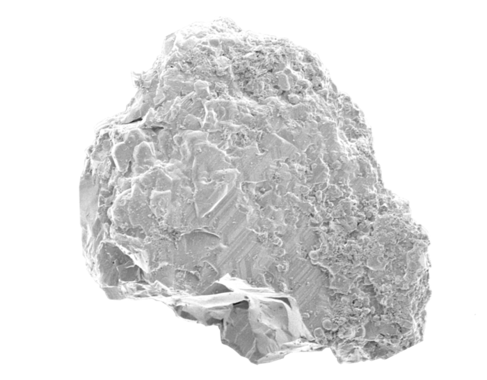 「はやぶさ」が小惑星イトカワから回収した微粒子の電子顕微鏡写真