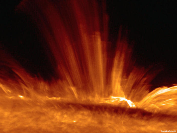 太陽観測衛星「ひので」の可視光磁場望遠鏡による観測画像