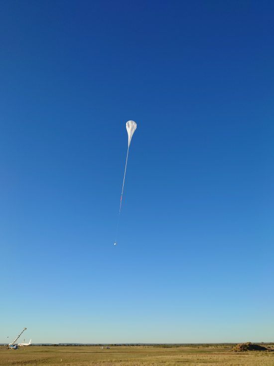 放球直後の大気球B23-02号機