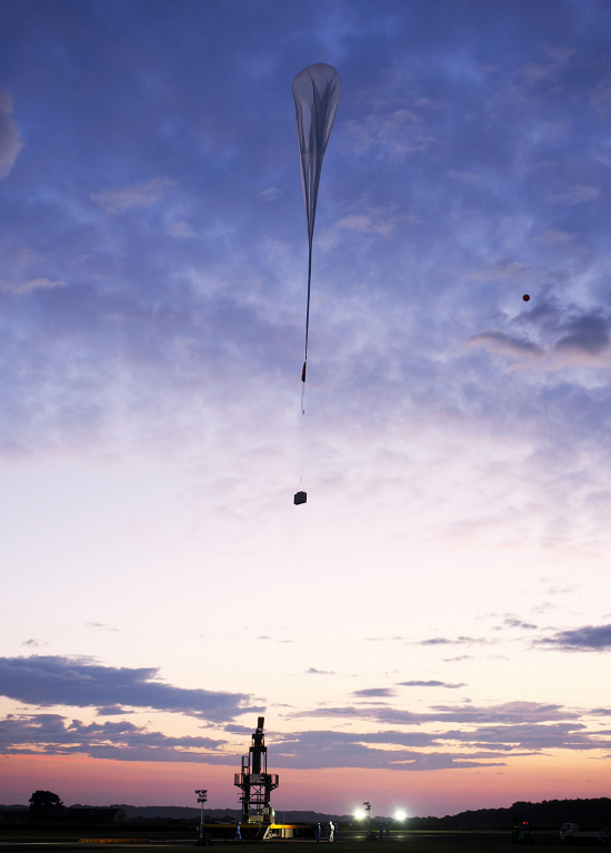 放球された大気球 B23-05号機