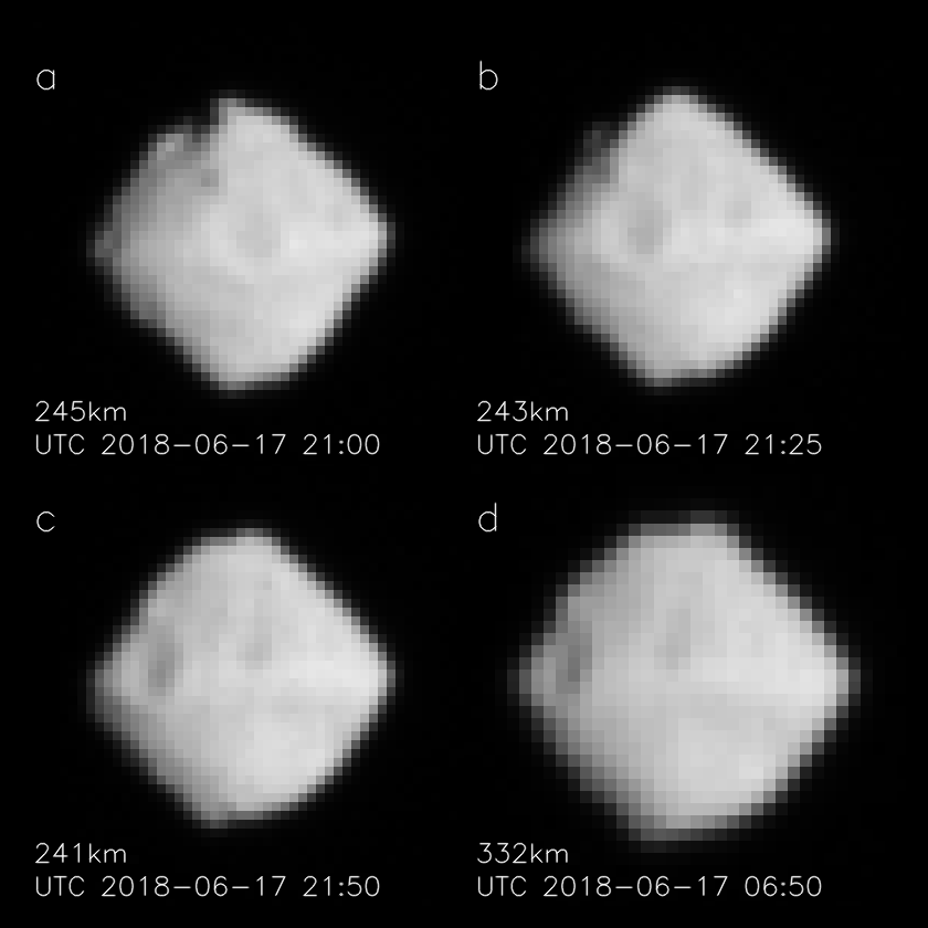 Crater-like round recessed landforms on Ryugu (1)の写真