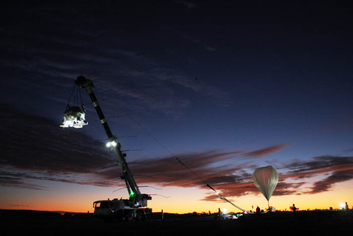 Image of the balloon launch