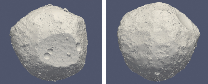 「はやぶさ２」の運用訓練で使った仮想の小惑星リュウグウ