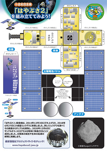 小惑星探査機「はやぶさ２」の写真
