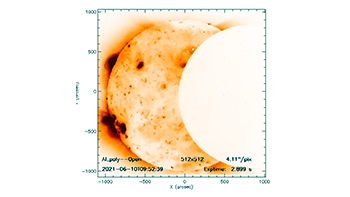 太陽観測衛星「ひので」による日食　- Solar eclipse seen by the solar observation satellite, Hinode -の写真