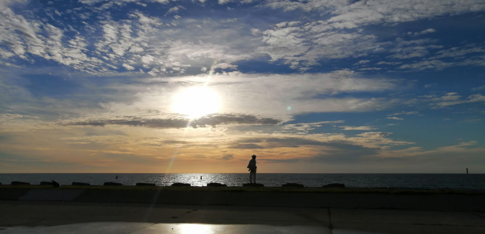 能代ロケット実験場の夕暮れ　- Sunset at Noshiro Rocket Testing Center -の写真