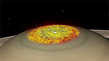 土星のオーロラを引き起こす高層大気の渦を発見　- Scientists have found a first-of-its-kind aurora-driving weather system in Saturn's atmosphere -の写真