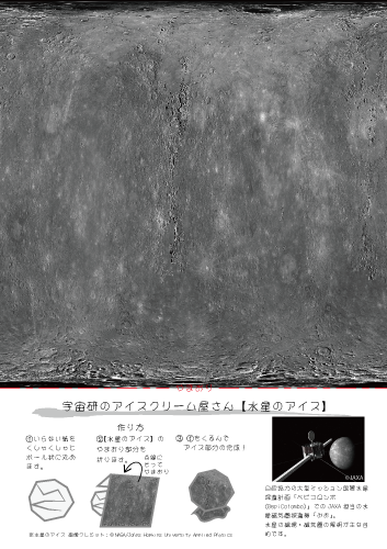 宇宙研のアイスクリーム屋さんゲーム 【水星磁気圏探査機「みお」】の写真
