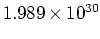 $1.989 \times 10^{30}$