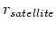 $r_{satellite}$