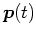 $\bm{p}(t)$
