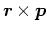 $\bm{r}\times \bm{p}$