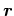 $\bm{r}$