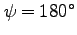 $\psi=180^\circ$