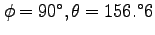 $(\alpha, \delta)=(90^\circ, -66.^\circ6)$