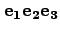 ${\bf e_1}{\bf e_2}{\bf e_3}$