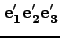 ${\bf e'_1}{\bf e'_2}{\bf e'_3}$