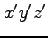 $x'y'z'$