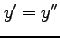 $y'=y''$