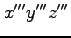 $x'''y'''z'''$
