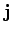 ${\bf j}$
