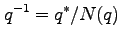 $\displaystyle q^{-1} = q^\ast/N(q)$