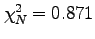 $\chi^2_N=0.871$