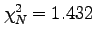 $\chi^2_N=1.432$