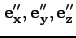 ${\bf e_x''},{\bf e_y''}, {\bf e_z''}$