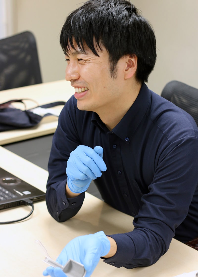 インタビューの様子