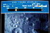 「ひてん」が月面到達直前に撮像した月面の画像