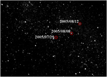 「はやぶさ」搭載カメラで小惑星イトカワを撮影