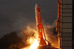 M-V 最後の旅立ち（2006年9月23日6時36分，M-V-7号機打上げ）(JAXA内之浦宇宙空間観測所)