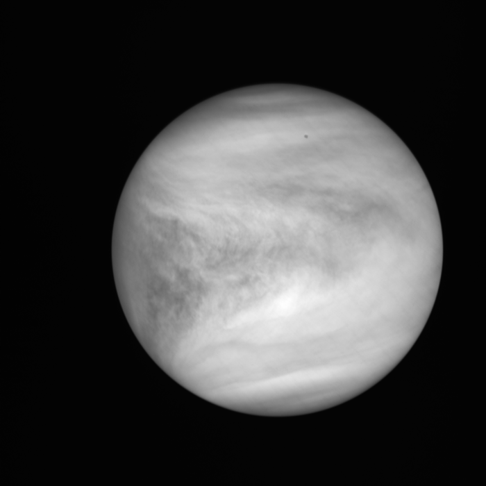 UVI（紫外イメージャ）が2016年5月7日01:17頃に撮影した波長365nmの金星画像