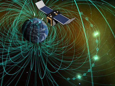 小型高機能科学衛星「れいめい」の想像図